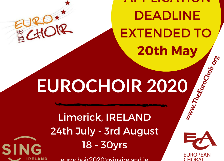 Deadline for the EuroChoir Extended